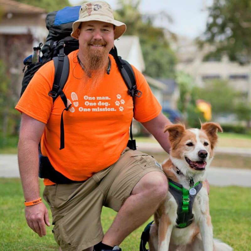 Dan and Spanky raised tens of thousands of dollars to keep vets and pets together. (All photos courtesy Dan Spangler)